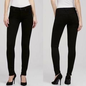 Citizen of Humanity Avedon Slick Skinny Leg Jeans Black Cotton Sustainable 25